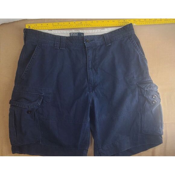 POLO Ralph Lauren Shorts‎ Gellar Fatigue Cargo Mens 38 Aviator Navy - Picture 1 of 7